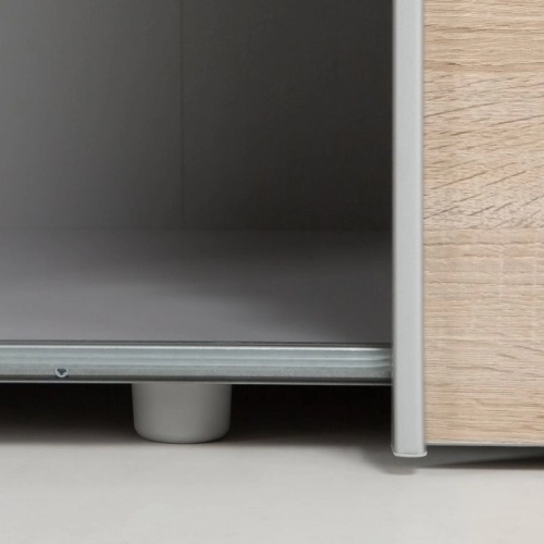 Szafa przesuwna z lustrem 170 cm Dąb Sonoma